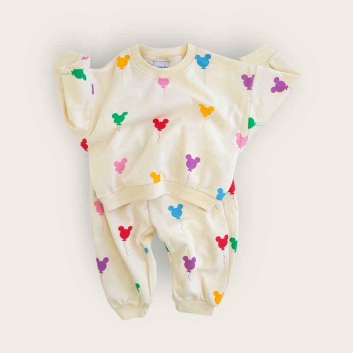 Mickey Balloon Sweat Set