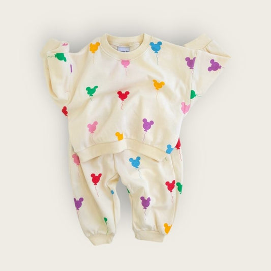 Mickey Balloon Sweat Set