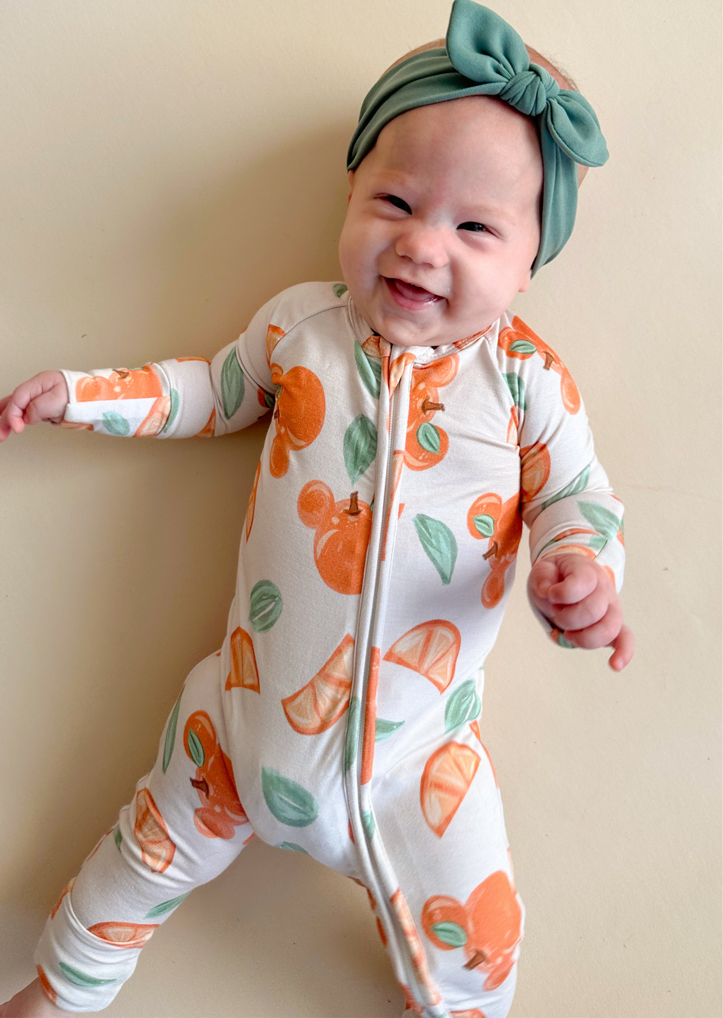 Clementine Zipper Romper