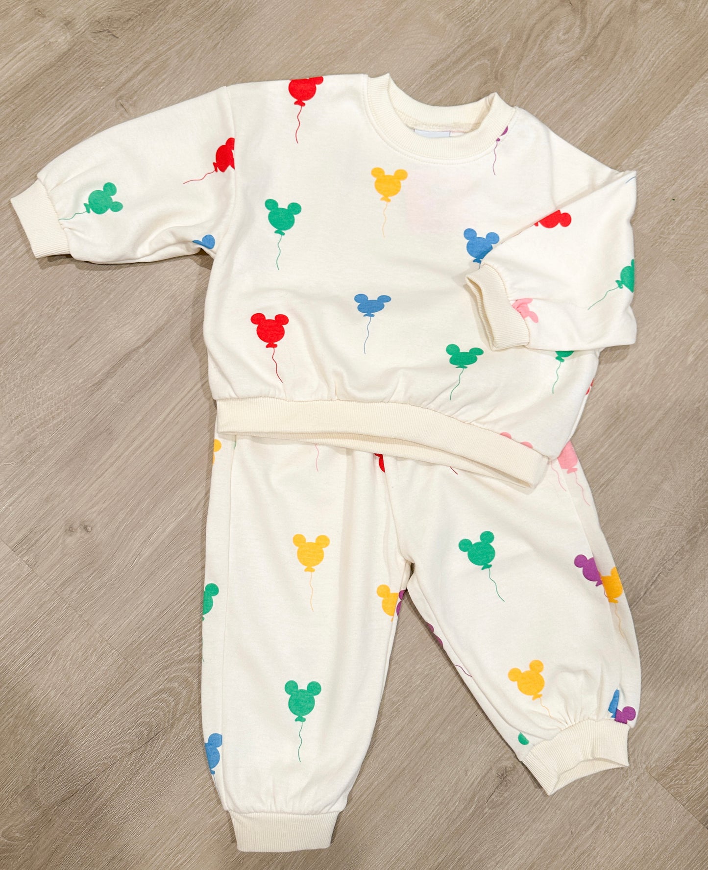 Mickey Balloon Sweat Set