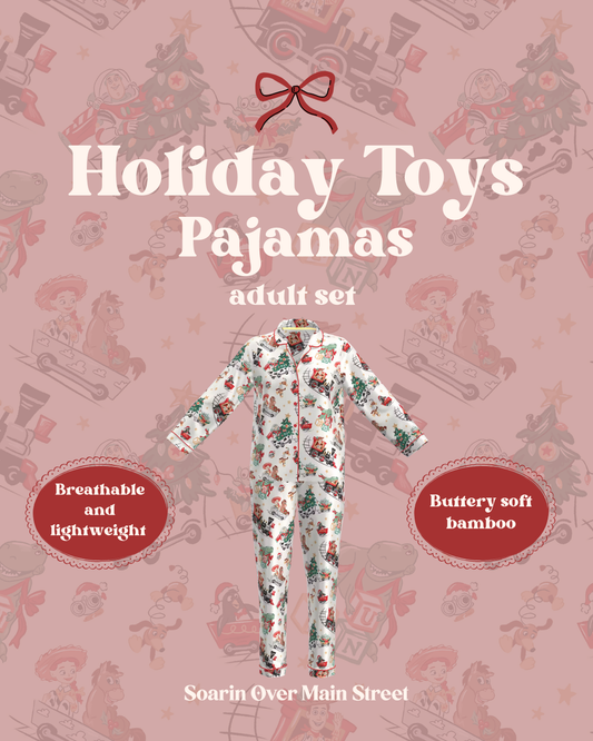 (PRE-ORDER) Adult Holiday Toys Pajama Set