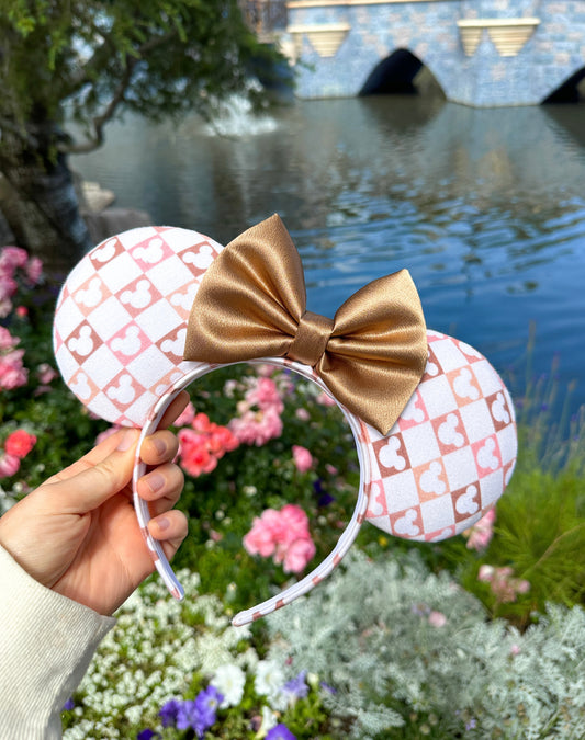 Neutral Checkered Mouse Ears!