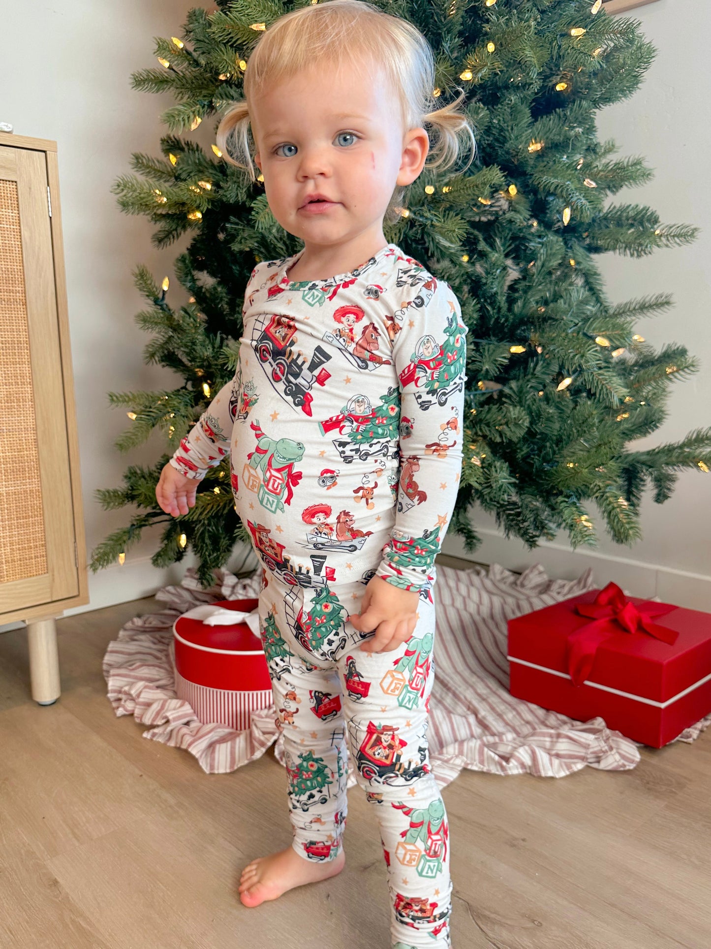 Kids Holiday Toys Pajama Set