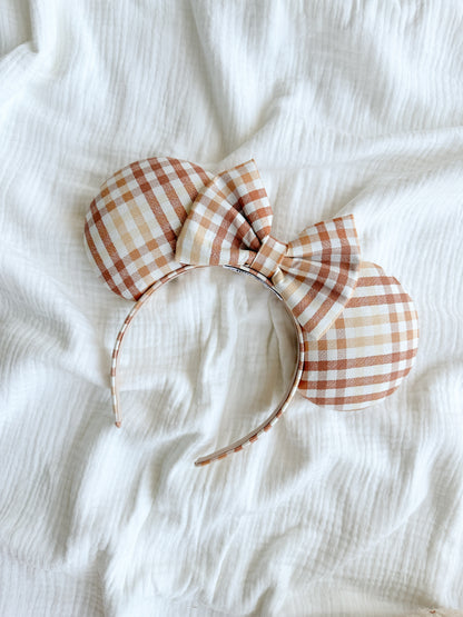 Harvest Gingham Mouse Ears!