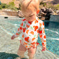 Clementine One Piece Rashguard Swimsuit