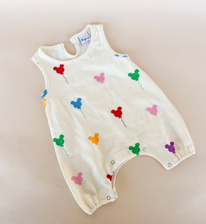 Mickey Balloon Sleeveless Romper!