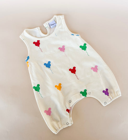 Mickey Balloon Sleeveless Romper!