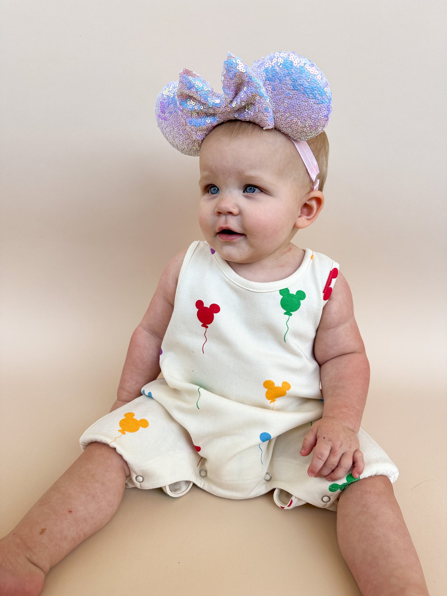 Mickey Balloon Sleeveless Romper!