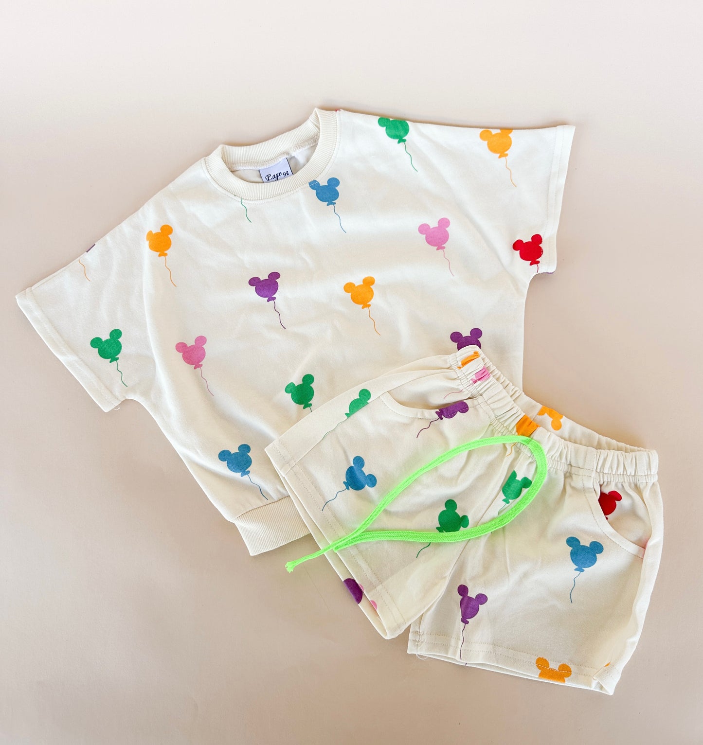 Mickey Balloon Shorts Set!