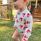 Cherry Pop One Piece Rashguard Swimsuit
