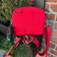 Red Quilted Crossbody Bag