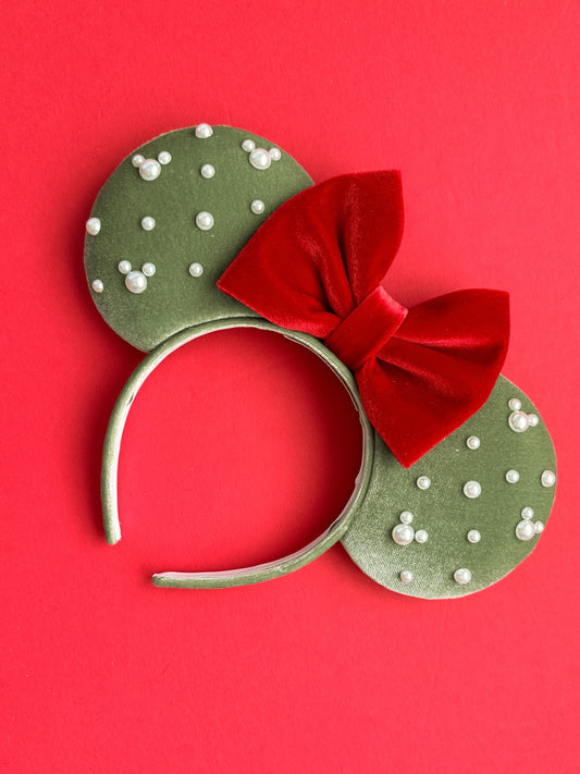 Merry and Bright Pearl Mouse Ears!