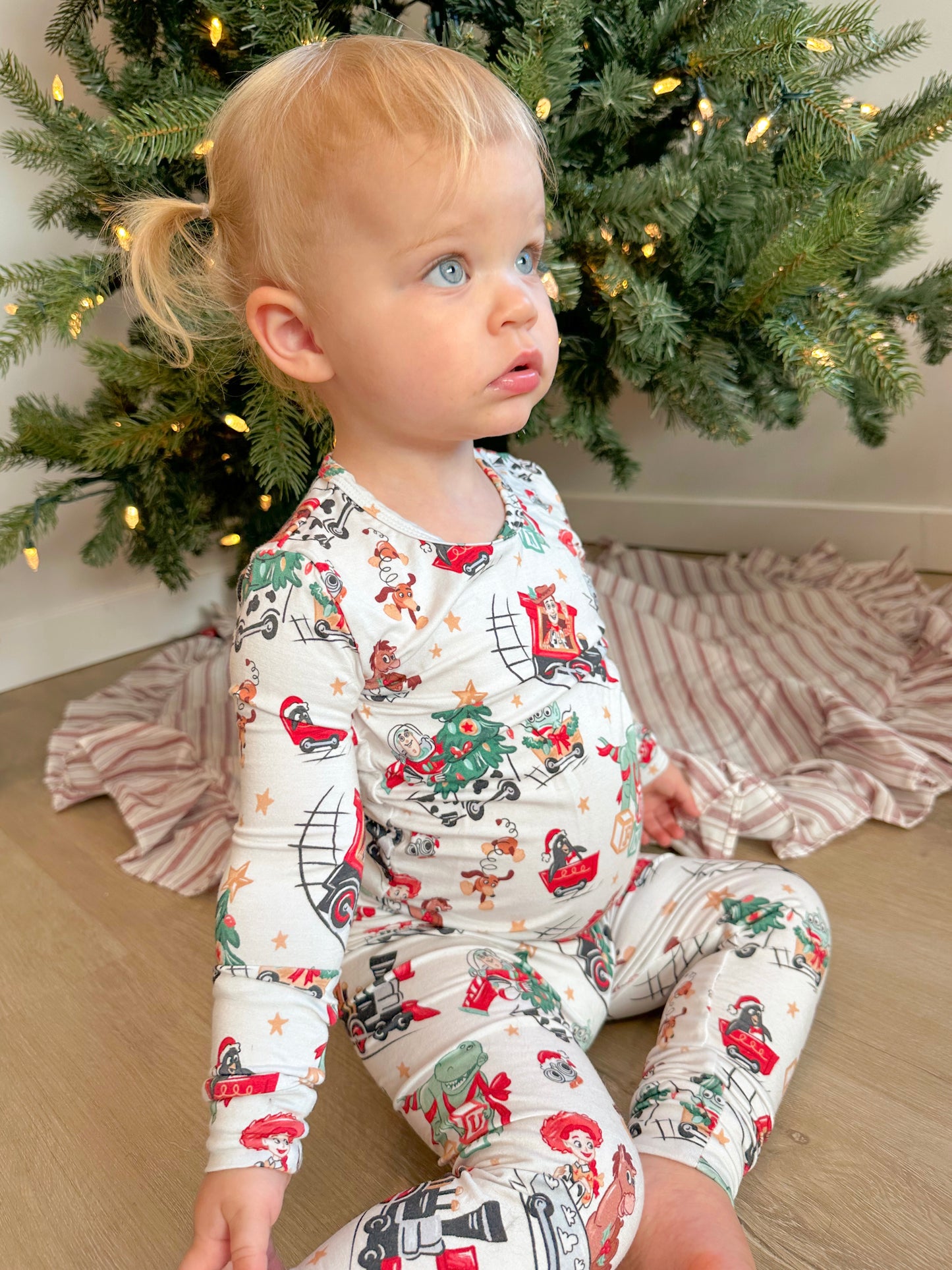 Kids Holiday Toys Pajama Set