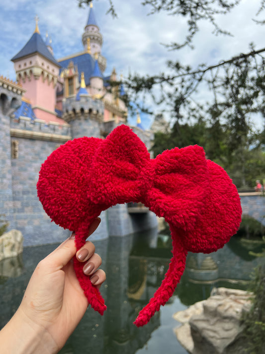 Cozy Red Mouse Ears!
