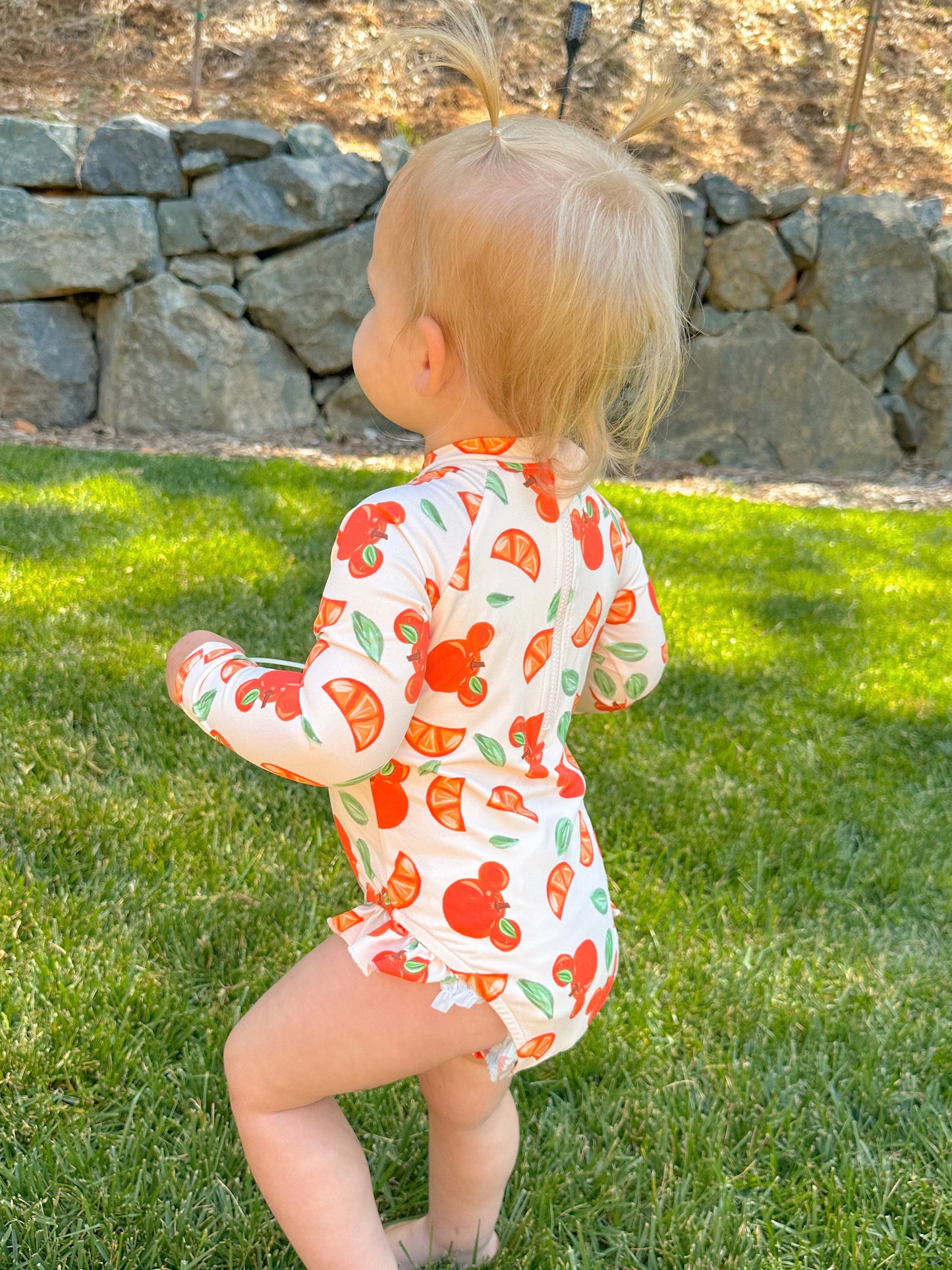 Clementine One Piece Rashguard Swimsuit