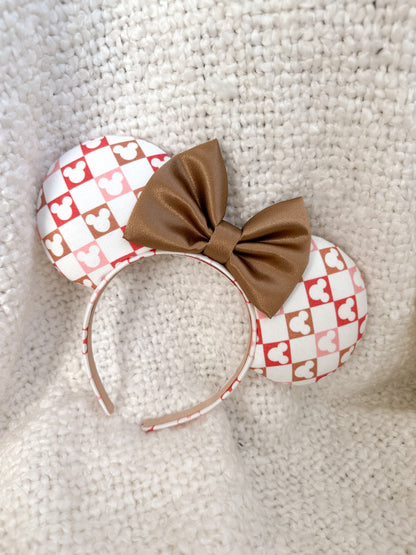 Holiday Checkered Mouse Ears!