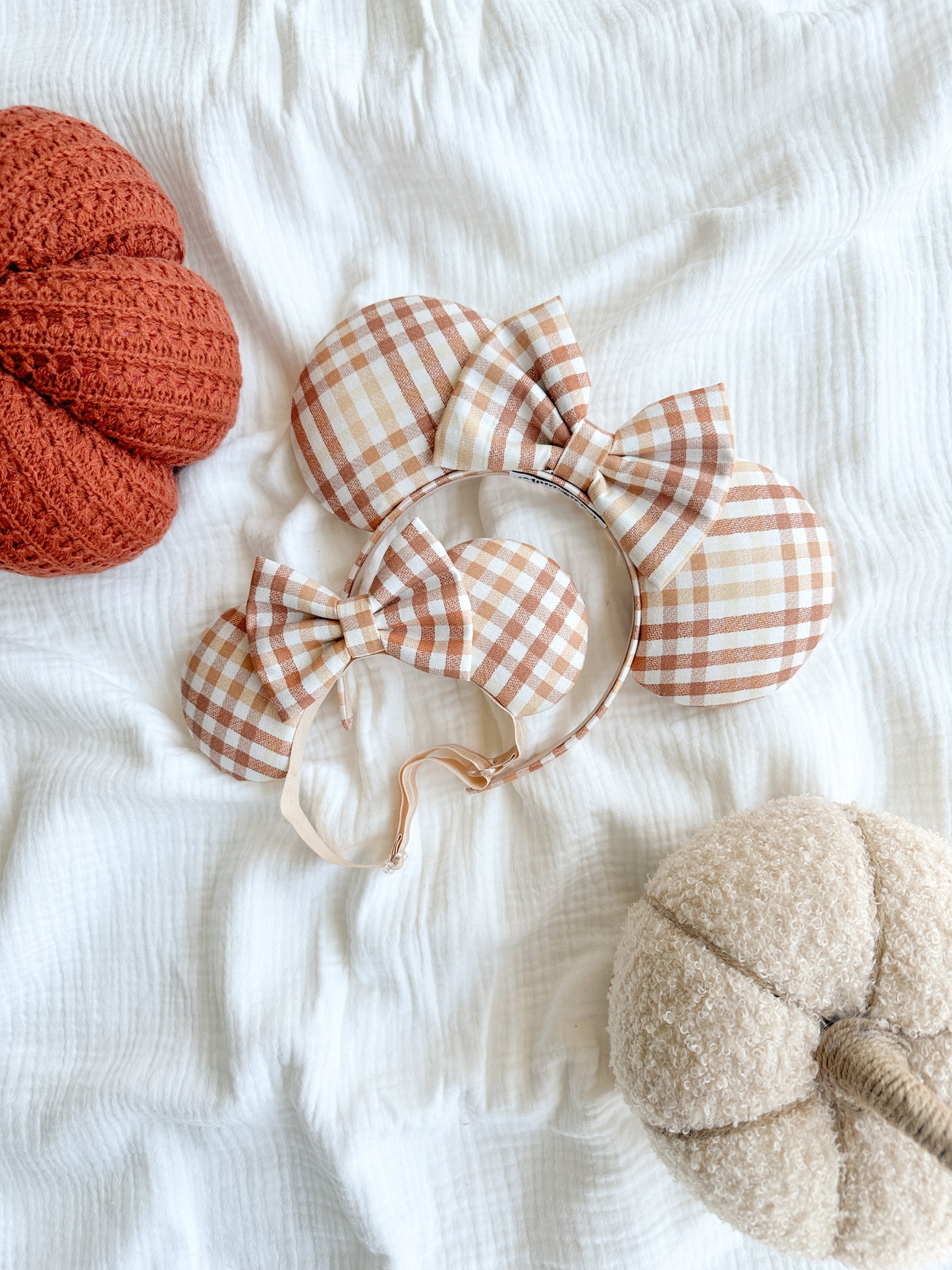 Harvest Gingham Mouse Ears!