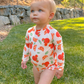 Clementine One Piece Rashguard Swimsuit