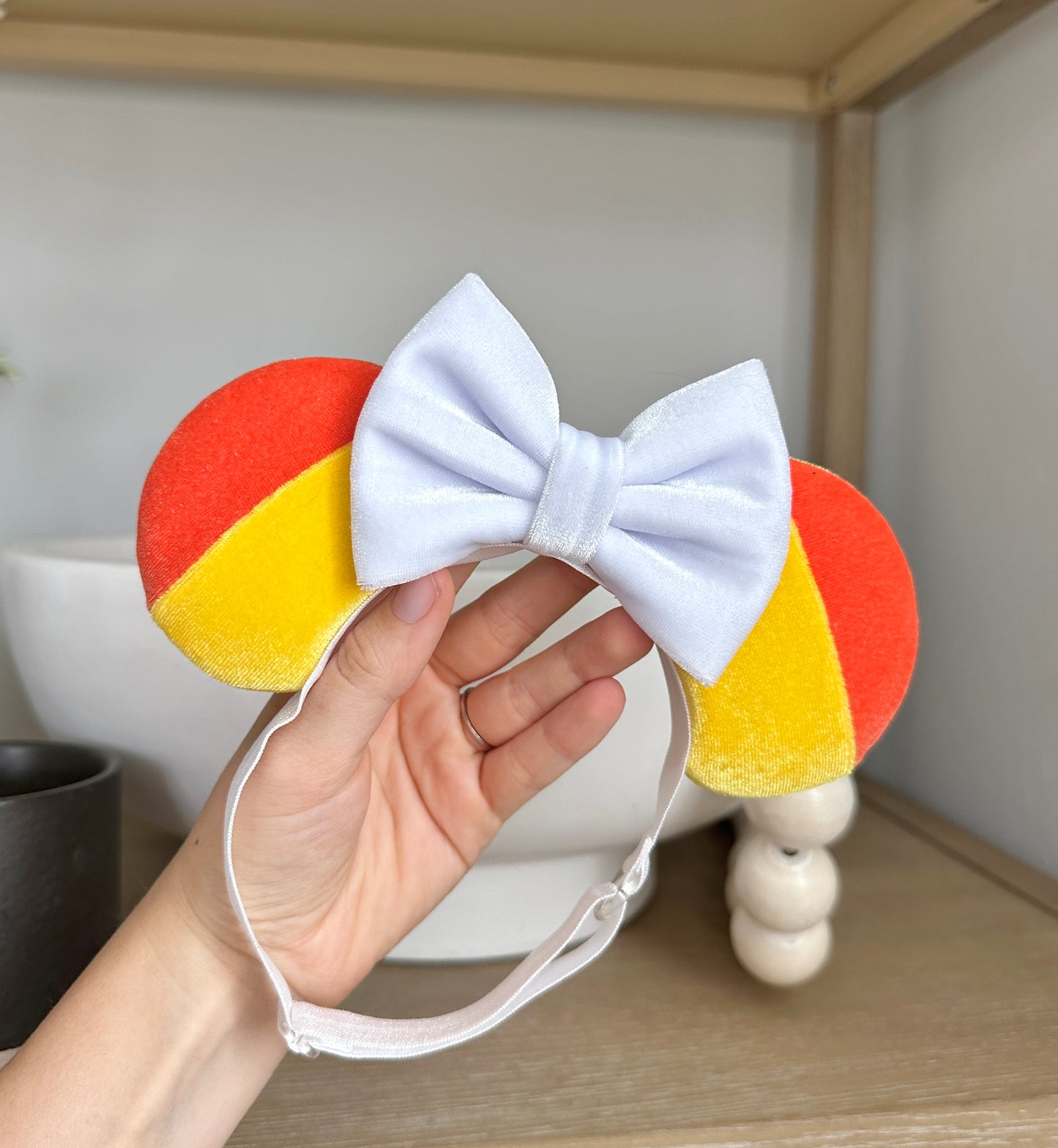 Baby/Child Candy Corn Velvet Mouse Ears!