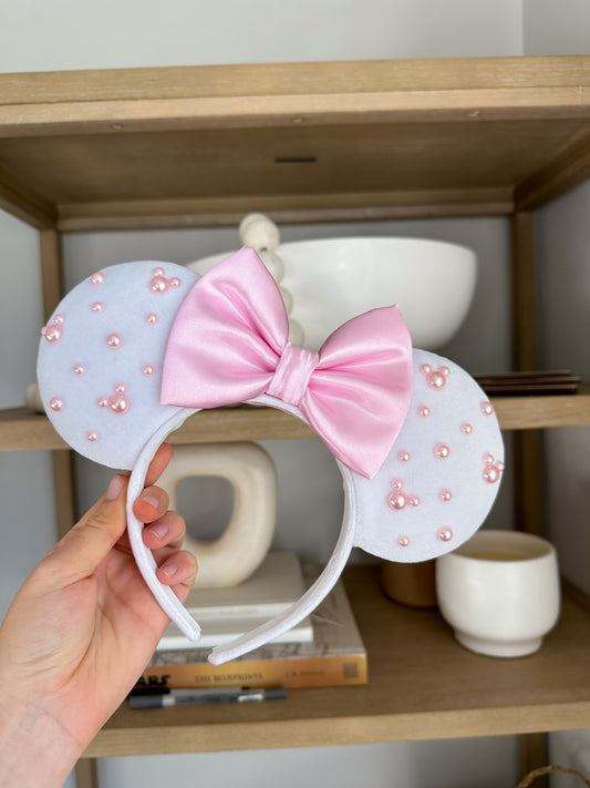 Pretty in Pink Pearl Mouse Ears!