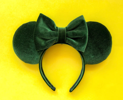 Olive Velvet Mouse Ears!