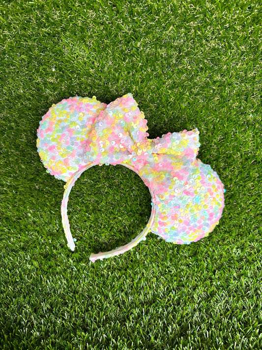 Pastel Rainbow Sequin Mouse Ears!