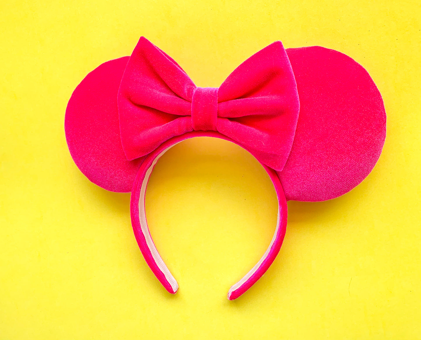 Hot Pink Velvet Mouse Ears!